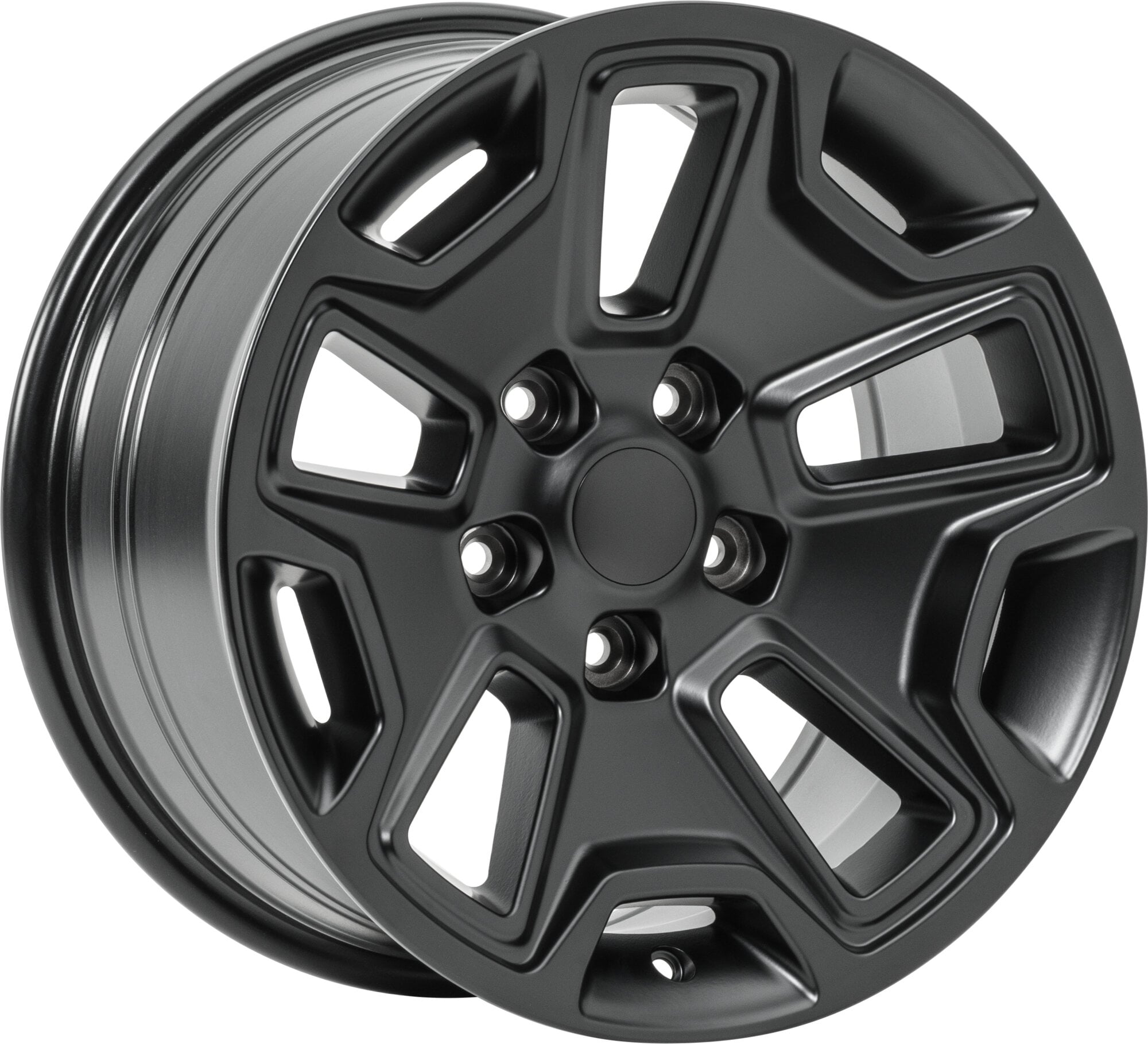Quadratec Hardrock Wheel in Satin Black 17x8.5 with 5.2in